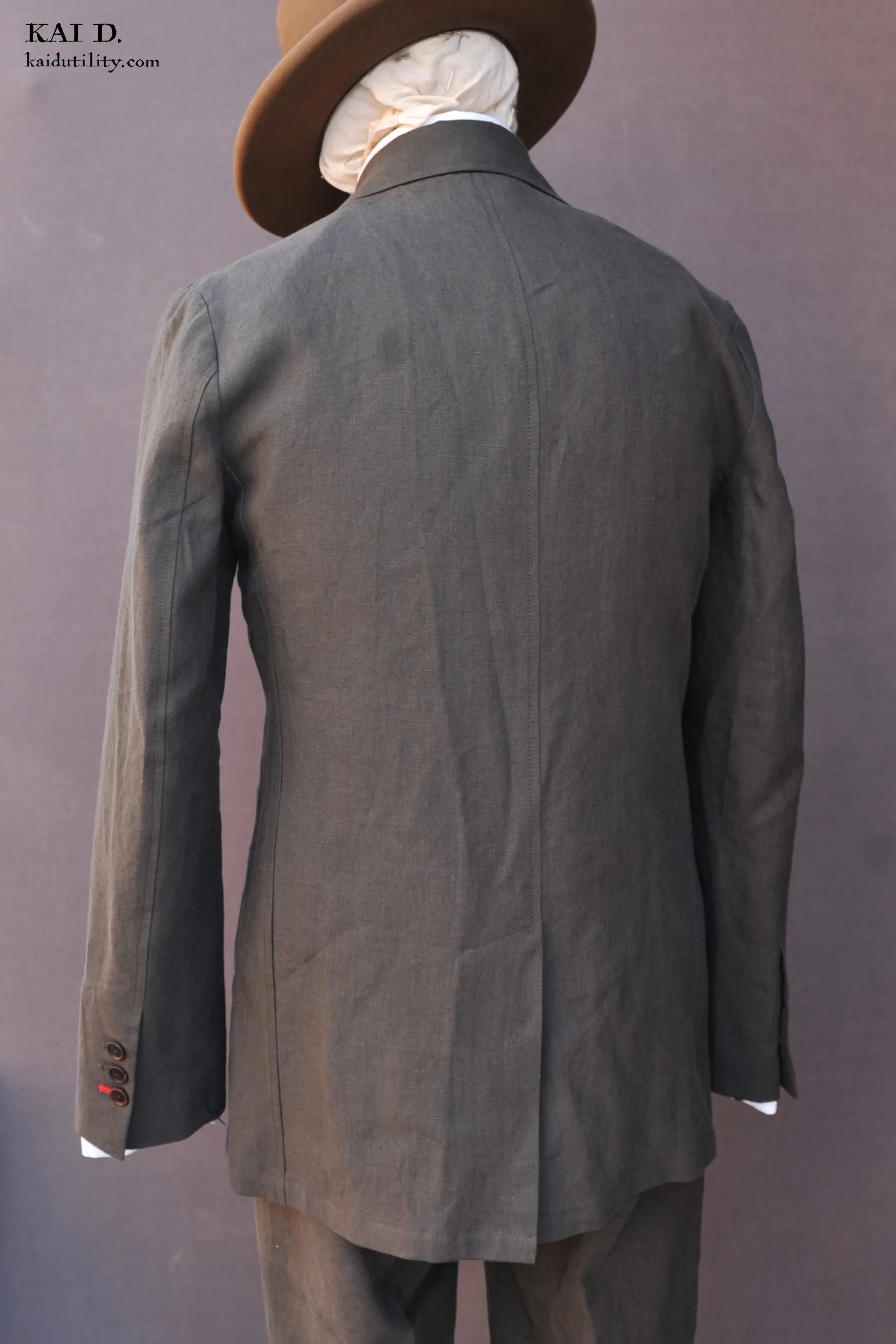 Shoemaker's Jacket - Officer Olive Belgian Linen - S, L, XL