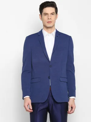 Solid Blue Blazer for Men