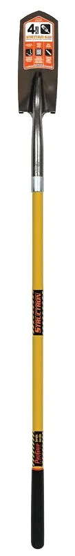 Structron S700 SpringFlex 89184 Trenching Shovel, 4 in W Blade, 14 ga Gauge, Steel Blade, Fiberglass Handle, Long Handle :EA: QUANTITY: 1