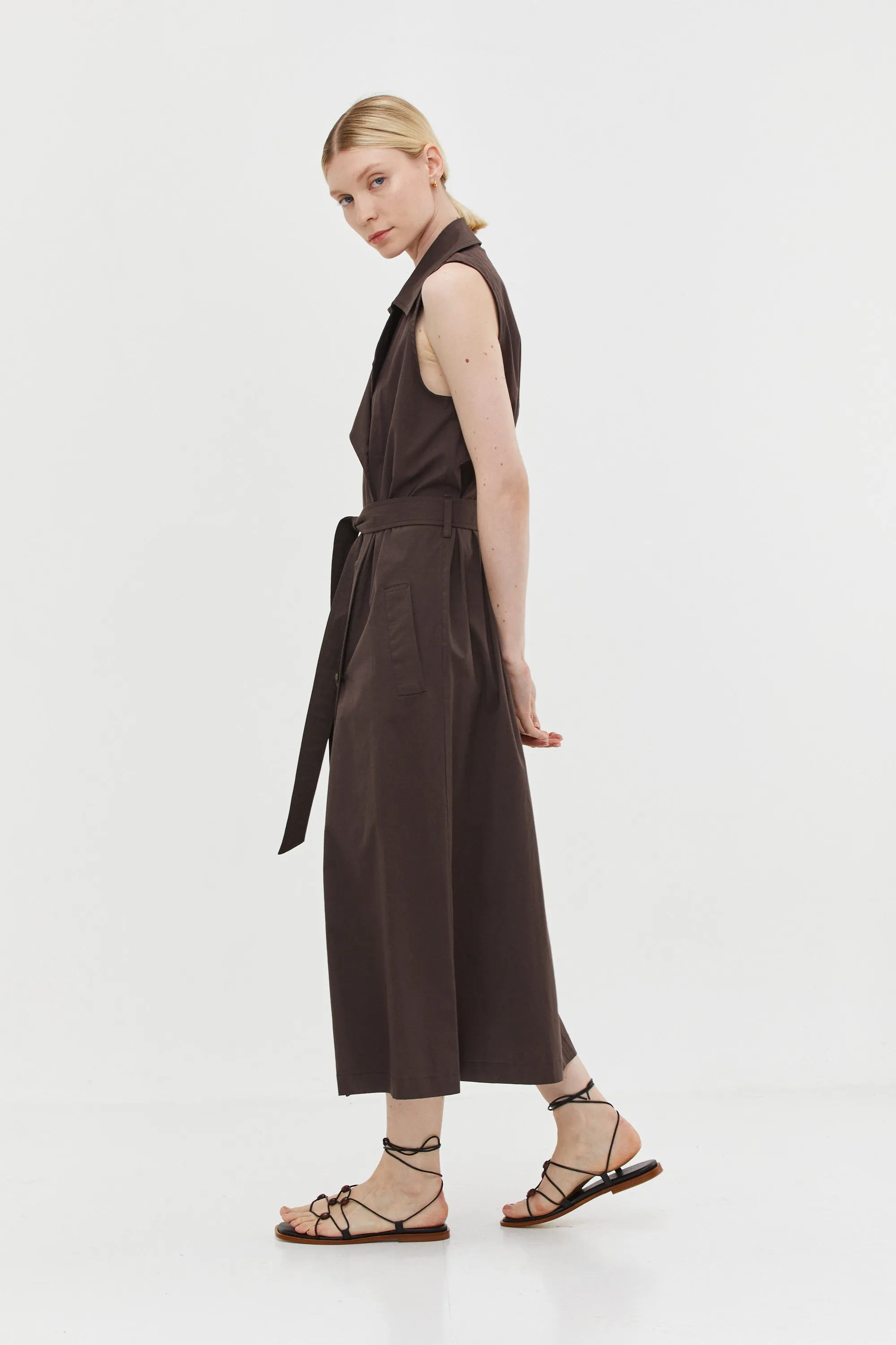 Trench Dress Brown