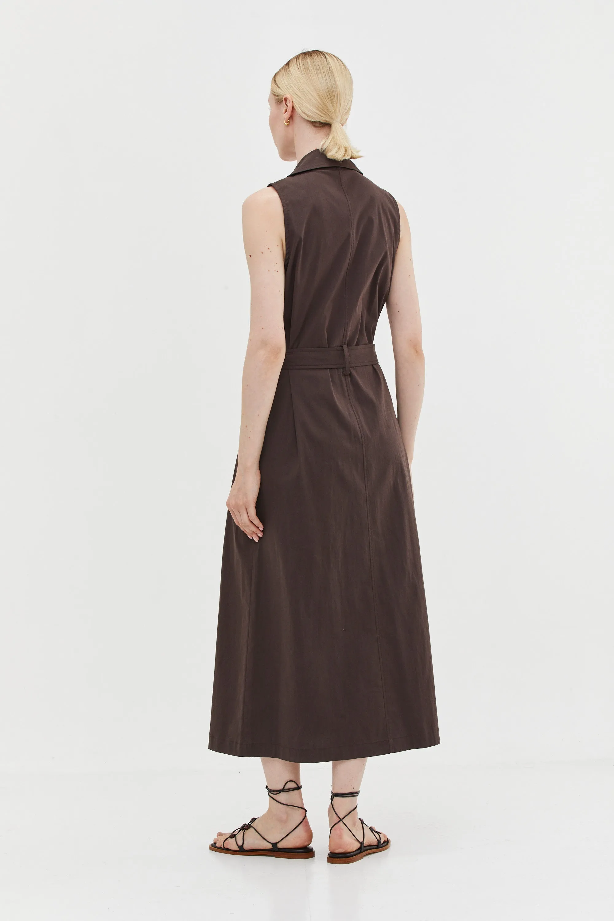 Trench Dress Brown