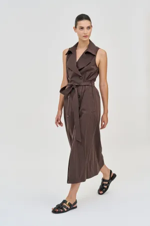 Trench Dress Brown