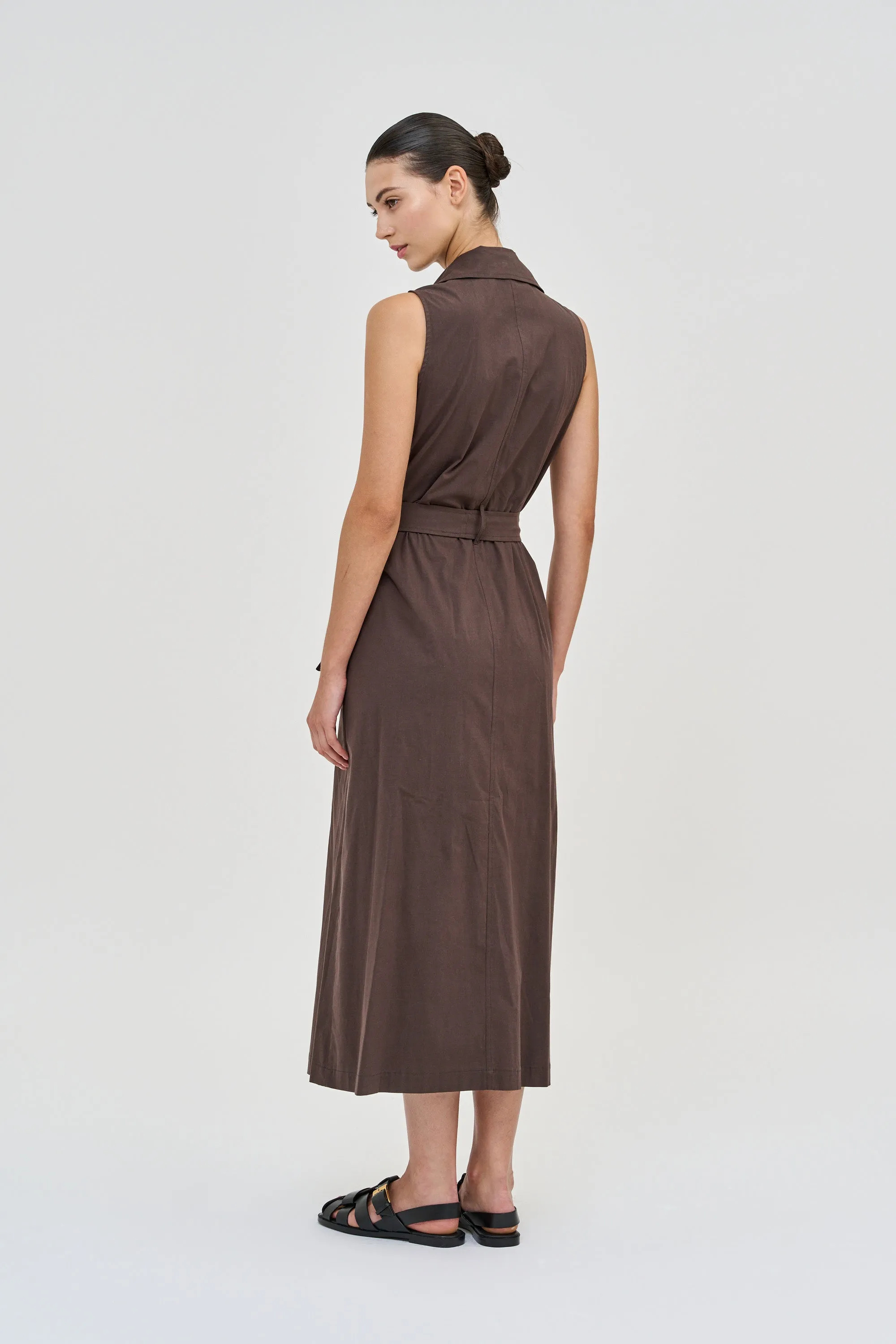 Trench Dress Brown