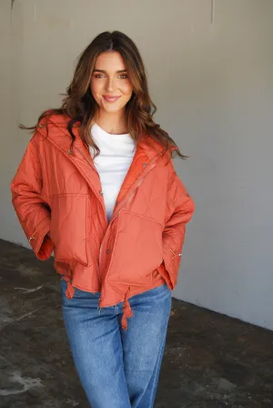 Truly Terracotta Quilted Jacket