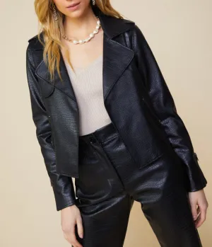 Vegan Leather Biker Jacket