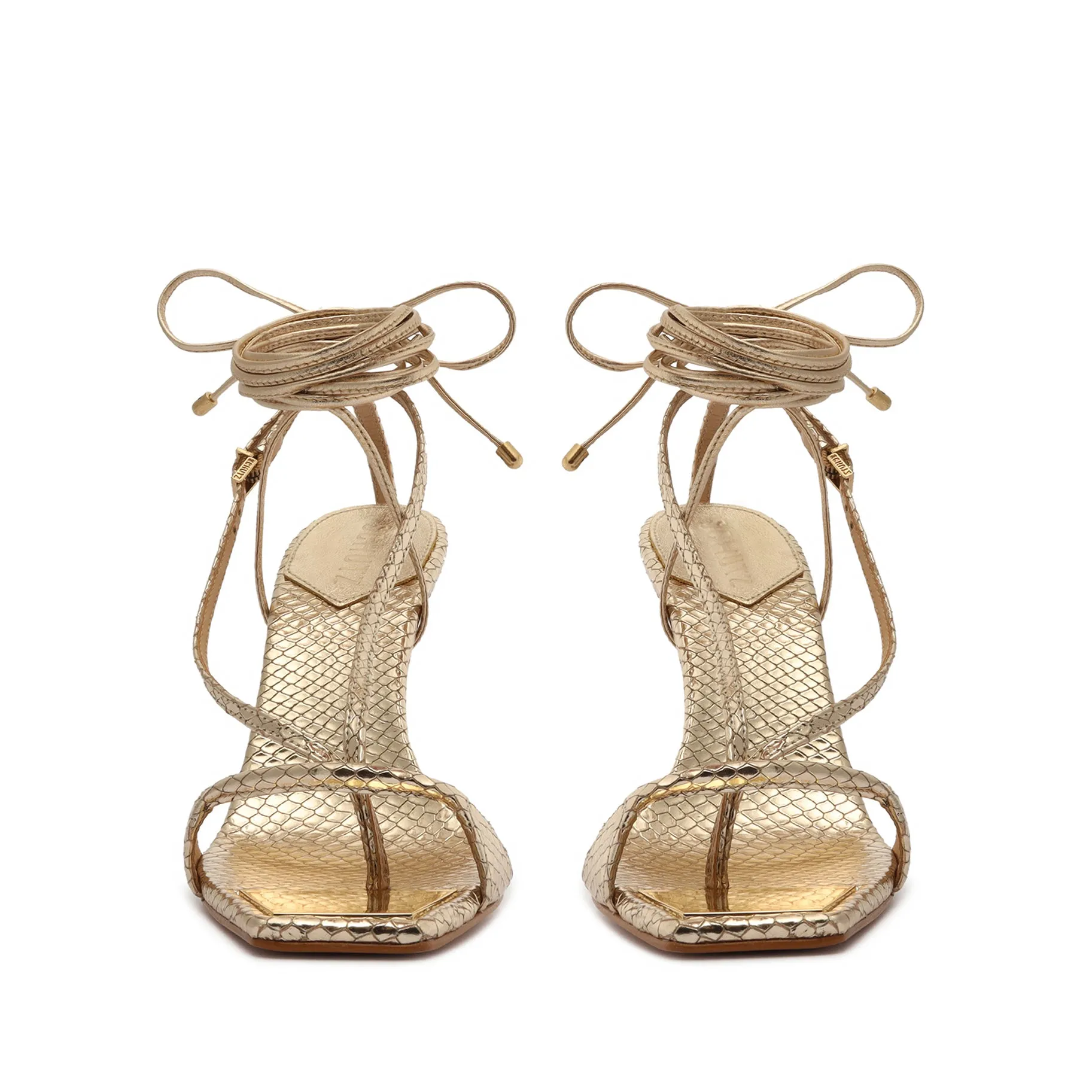 Vikki Metallic Leather Sandal