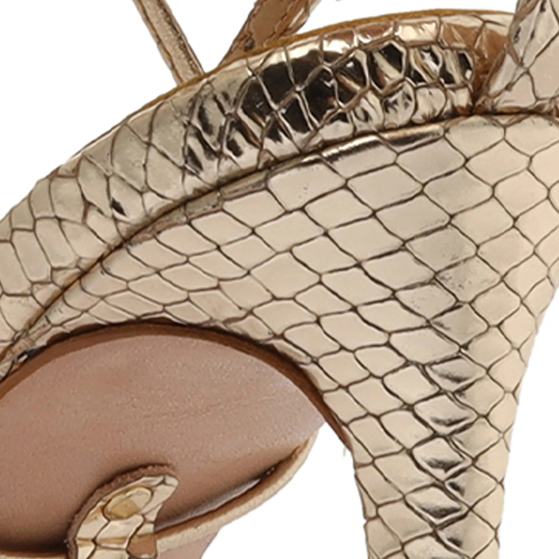 Vikki Metallic Leather Sandal