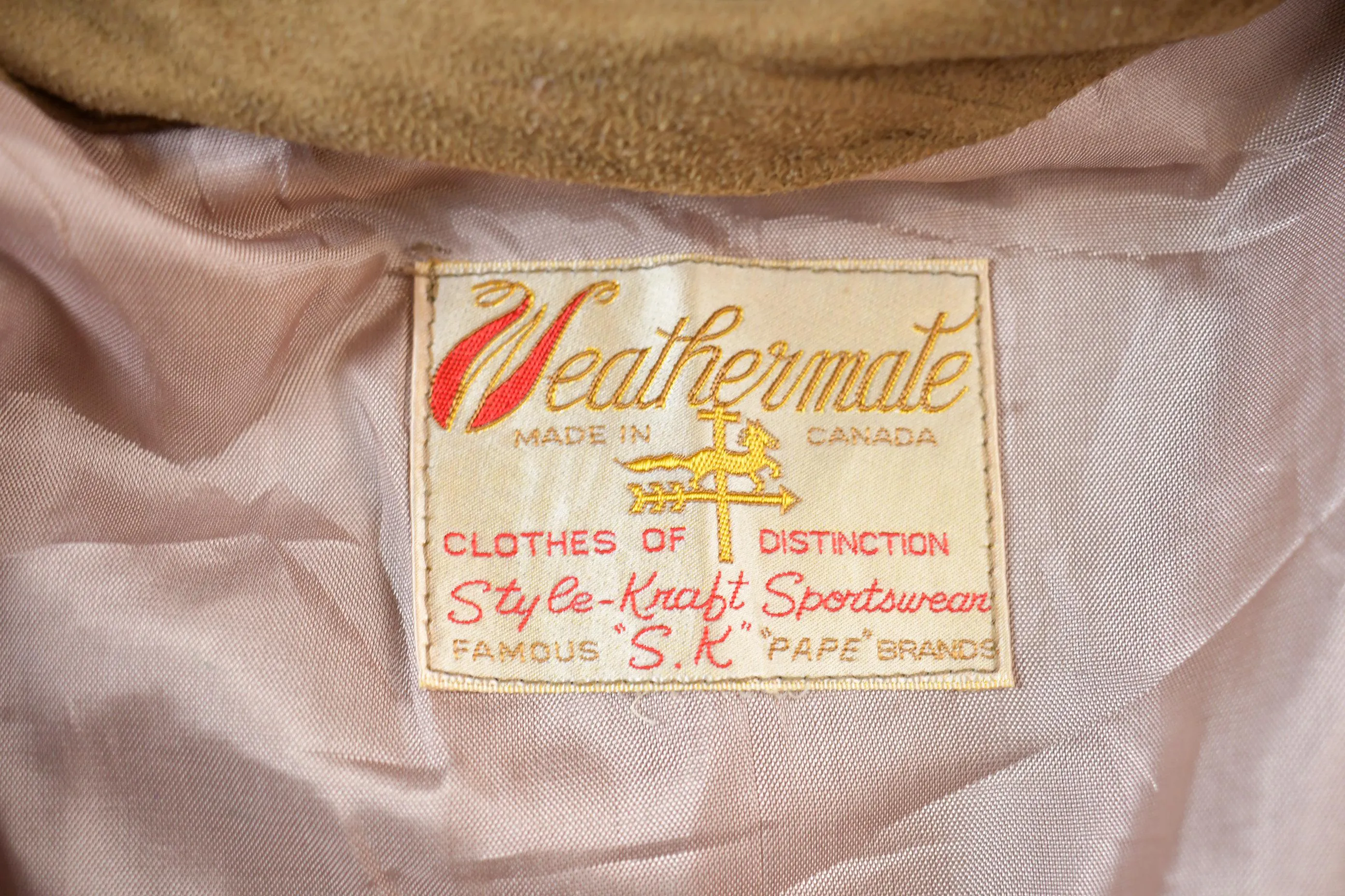 Vintage 1980s Weathermate Suede Jacket