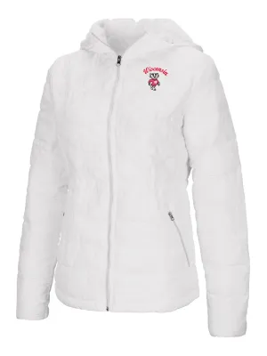 Wisconsin Badgers Colosseum WOMEN'S "As You Wish" Hooded Puffer Jacket