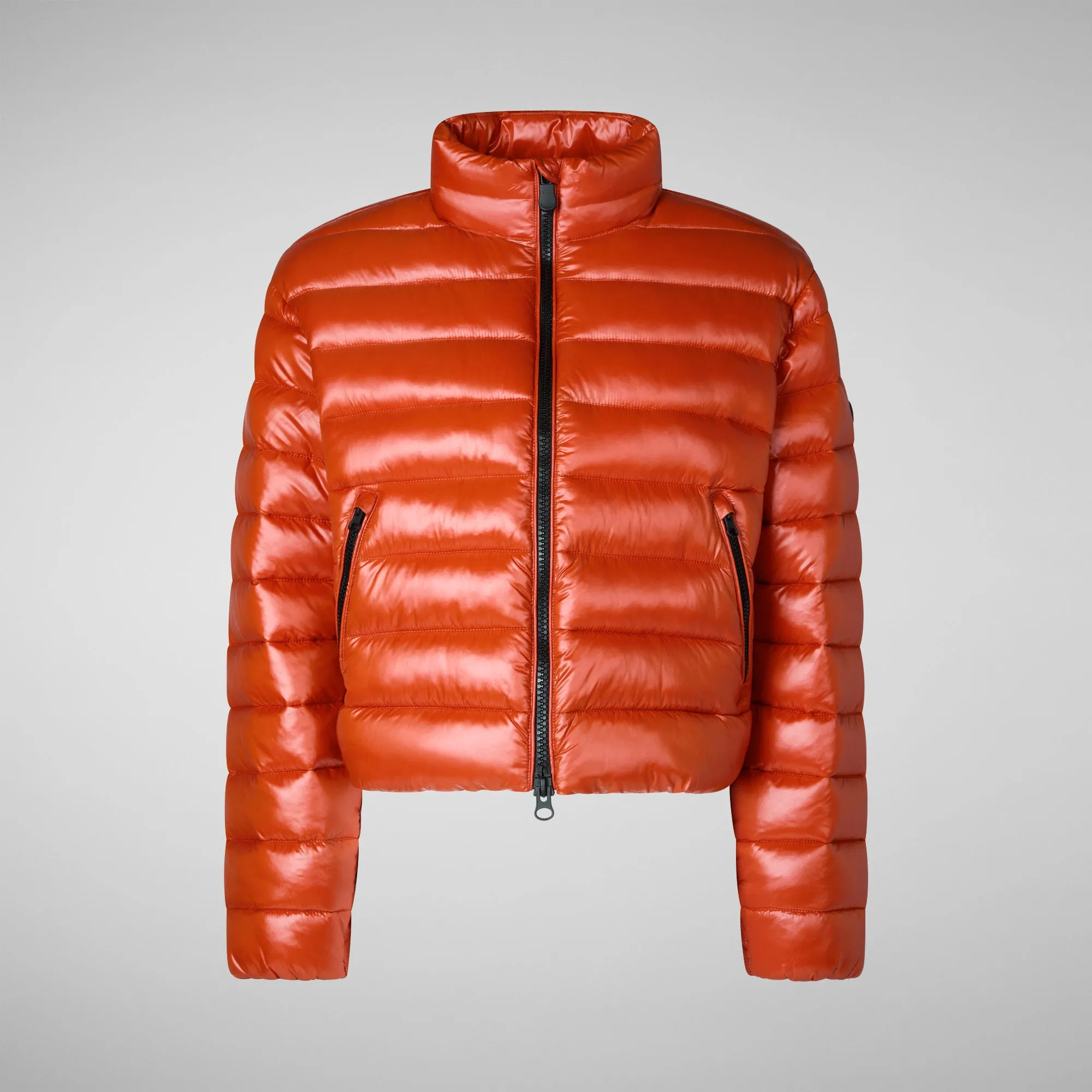 Women's animal free Puffer myra in maple orange