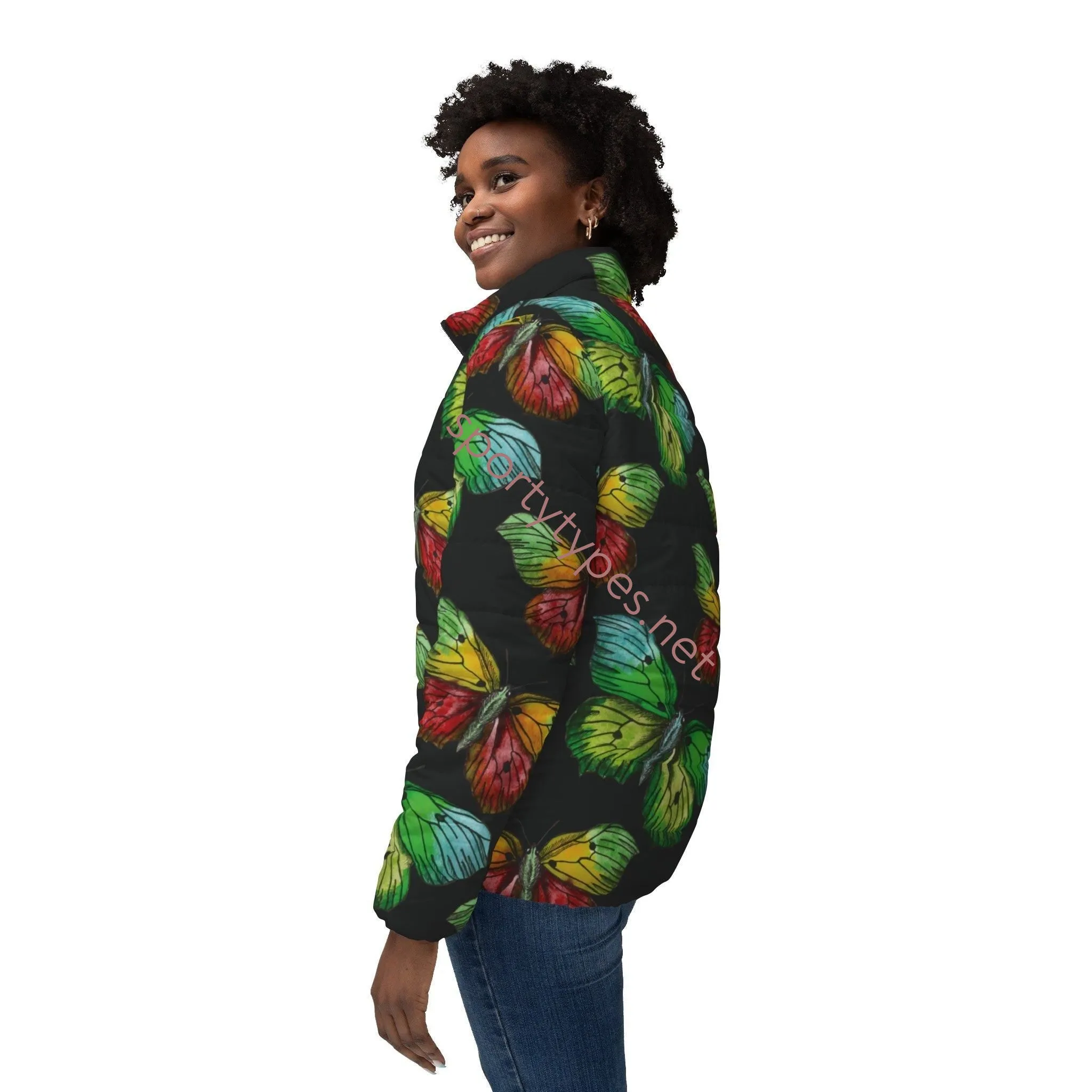 Women’s Butterflies Puffer Jacket