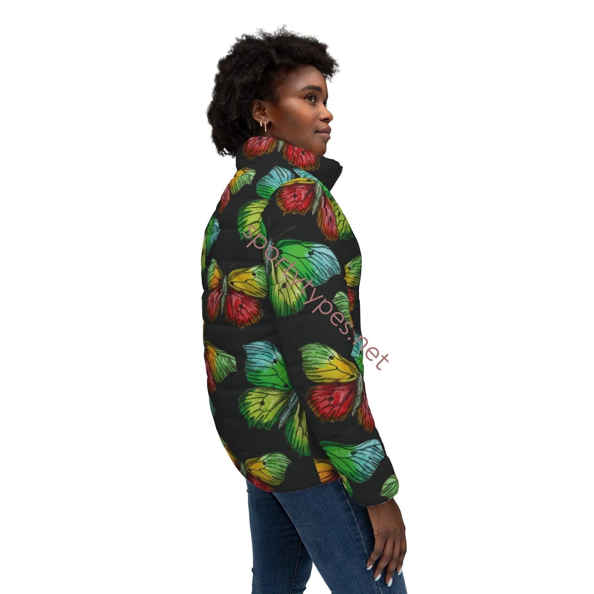 Women’s Butterflies Puffer Jacket