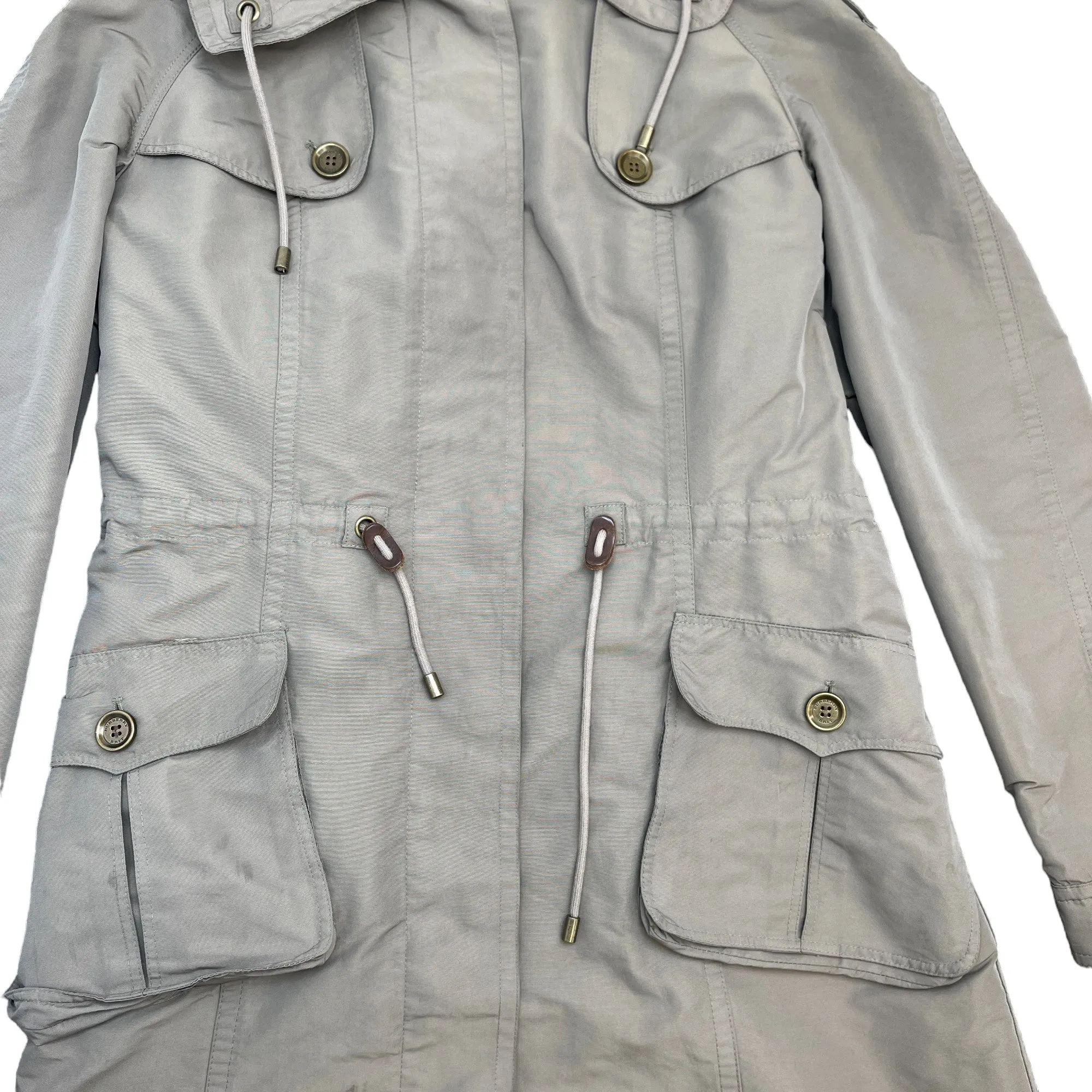 Women's Mac Trench Jacket Khaki Size 44 / UK 12