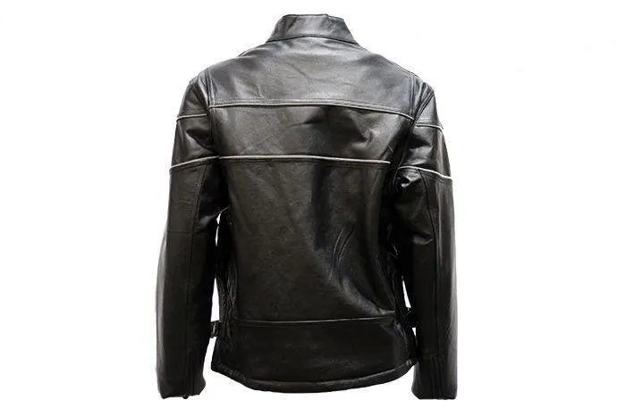 Womens Soft Leather Jacket With Air Vents, LJ900-11-DL