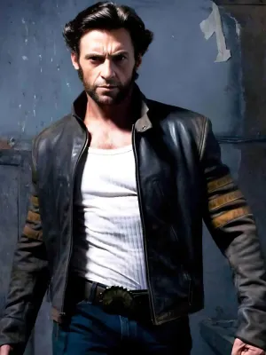 X-Men Origins Wolverine Logan Dark Brown Leather Jacket