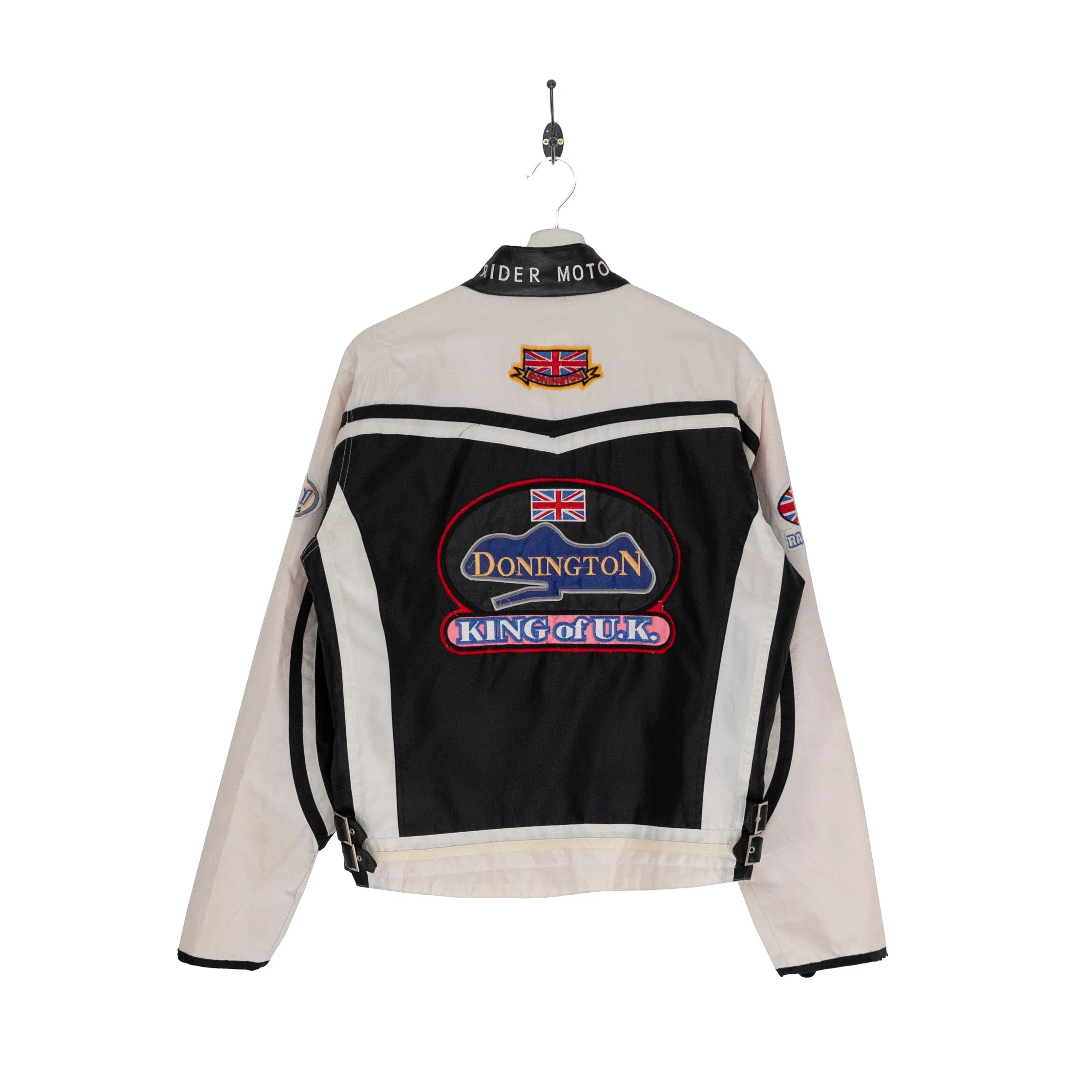 Y2K Motor Rider Patched Racing Jacket